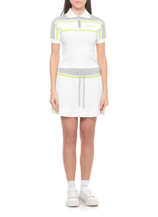 26SS 카사블랑카 폴로 티셔츠 WSP26KW124701 VISCOSE White - CASABLANCA