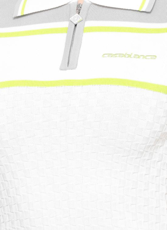 26SS 카사블랑카 폴로 티셔츠 WSP26KW124701 VISCOSE White - CASABLANCA