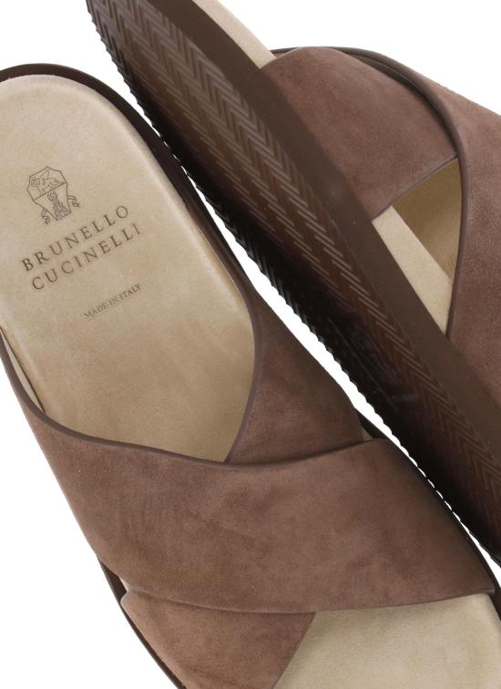 26SS 브루넬로 쿠치넬리 샌들 MZUSOLY327 CAY70 Brown - BRUNELLO CUCINELLI