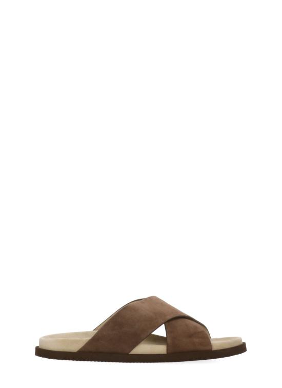 26SS 브루넬로 쿠치넬리 샌들 MZUSOLY327 CAY70 Brown