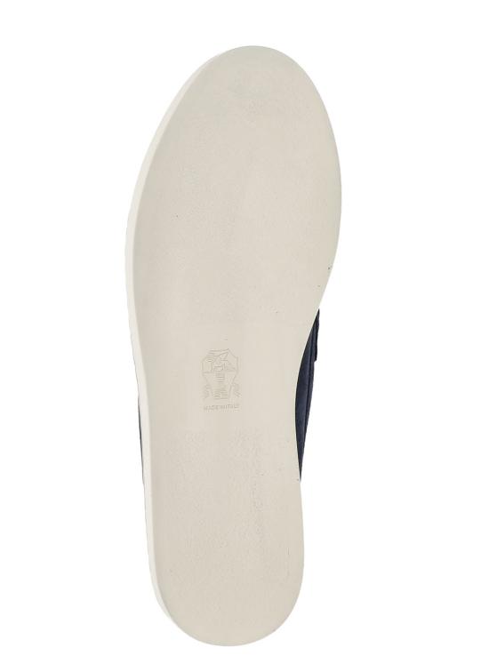 26SS 브루넬로 쿠치넬리 스웨이드 로퍼 스니커즈 MZUSOLP312 C8862 Blue - BRUNELLO CUCINELLI