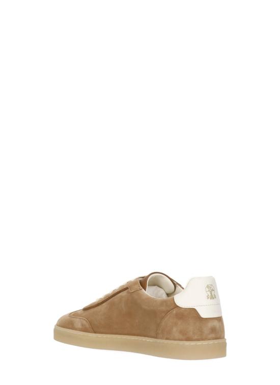 26SS 브루넬로 쿠치넬리 스웨이드 스니커즈 MZUMGLJ336 CFJ44 Beige - BRUNELLO CUCINELLI