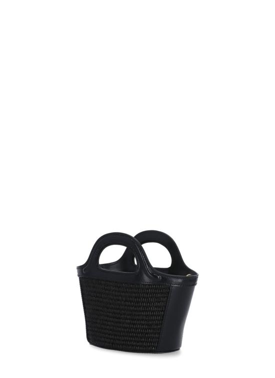 26SS 마르니 레더 & 라피아 트로피컬리아 마이크로백 BMMP0067Q0 P386000N99 Black - MARNI