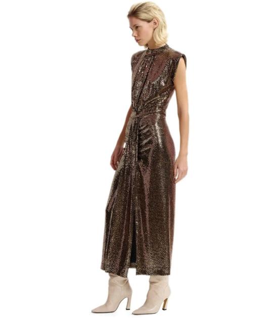  에센셜앤트워프 롱 원피스 GONNAK GO32 Brown - ESSENTIEL ANTWERP