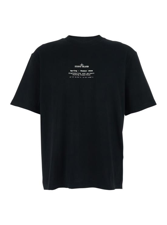 26SS 스톤 아일랜드 반팔 티셔츠 L1S152100001S0285V0029 BLACK DOM