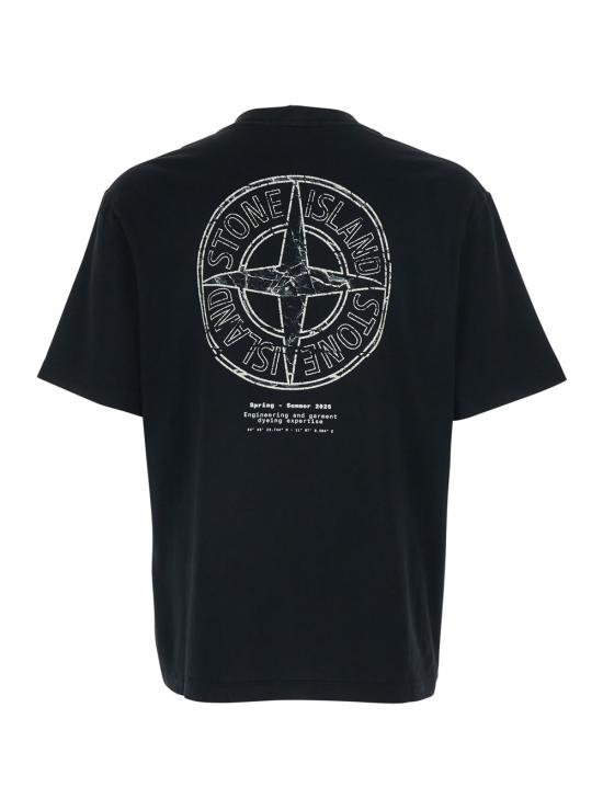 26SS 스톤 아일랜드 반팔 티셔츠 L1S152100001S0285V0029 BLACK DOM - STONE ISLAND