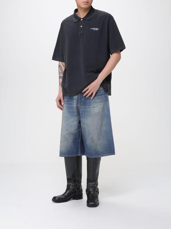 26SS 아크네 스튜디오 폴로 티셔츠 BL0433900 BLACK DOM - ACNE STUDIOS