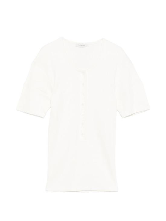 26SS 르메르 피티드 헨리 티셔츠 TS0005 LJ1030 086 MILK DOM