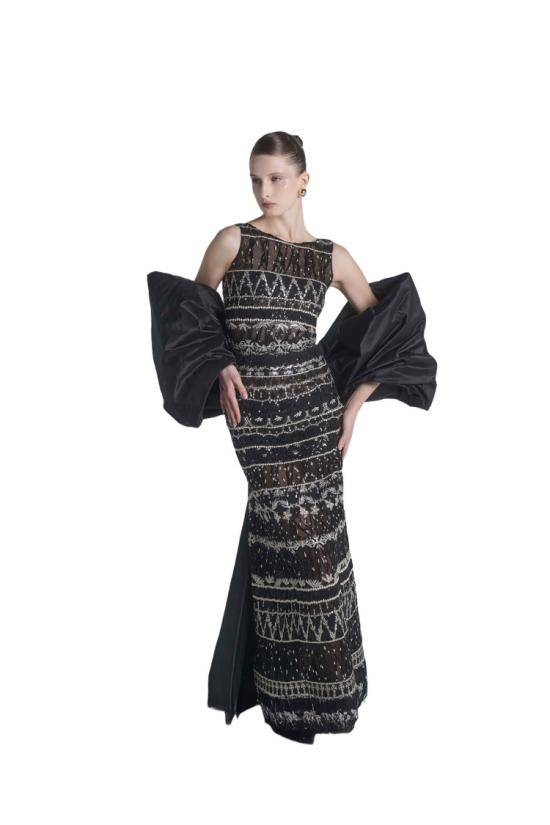  사이드 코베이시 롱 원피스 자수 롱드레스 - SAIID KOBEISY