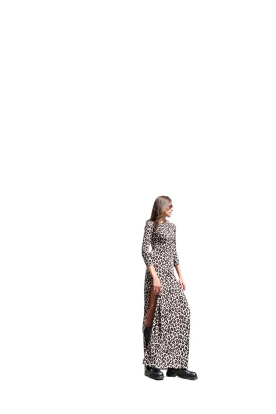 25SS Hawa Made From Love 롱 원피스 푸피 애니멀리어 마하 드레스
