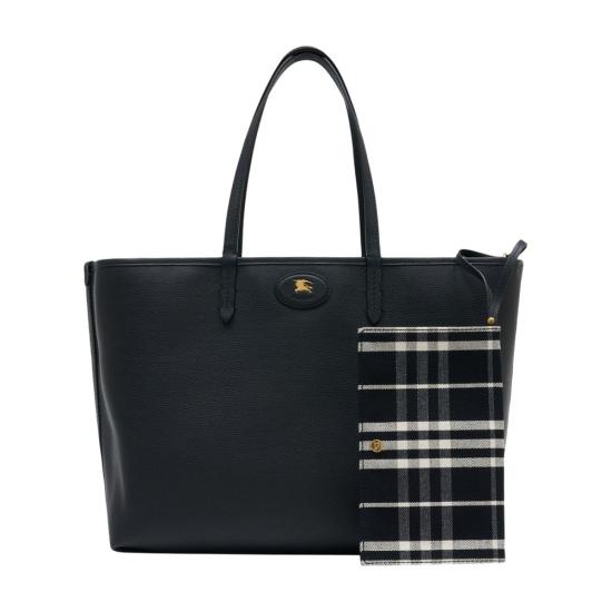 26SS 버버리 미디움 리버시블 블룸즈버리 토트백 8119606 A1189 black - BURBERRY