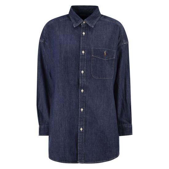 26SS 폴로 랄프로렌 데님 셔츠 211959035 DARK DENIM