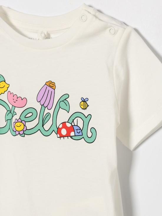 26SS [키즈] 스텔라 맥카트니 티셔츠 TY8011Z0434 101 Ivory - STELLA MCCARTNEY