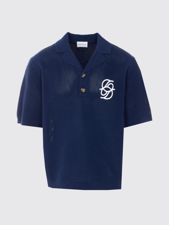 26SS 드롤드무슈 폴로 티셔츠 JPO171CO207 NY Blue 2 - DROLE DE MONSIEUR