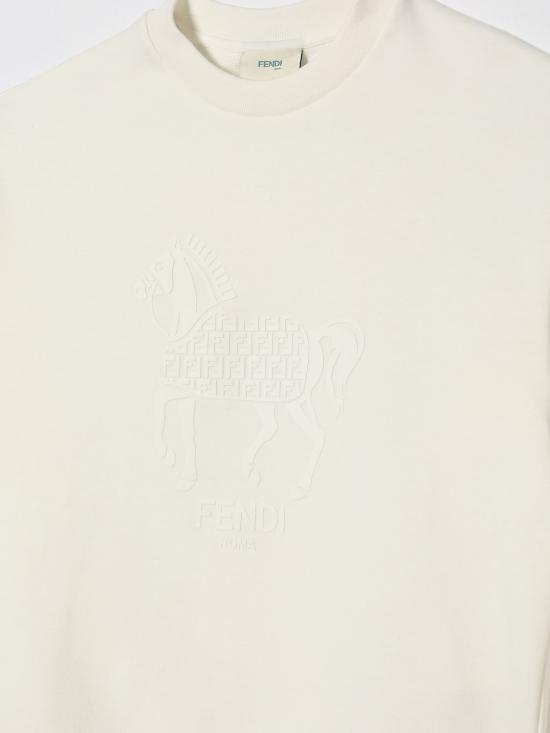 26SS [키즈] 펜디 풀오버 JMH1955V0 F0TU9 White - FENDI