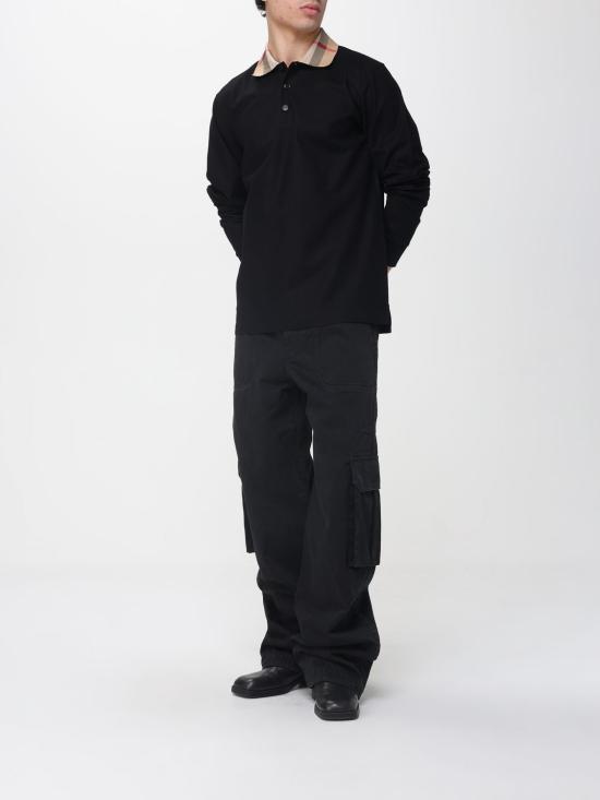 26SS 버버리 코튼 폴로셔츠 8098812 Black - BURBERRY