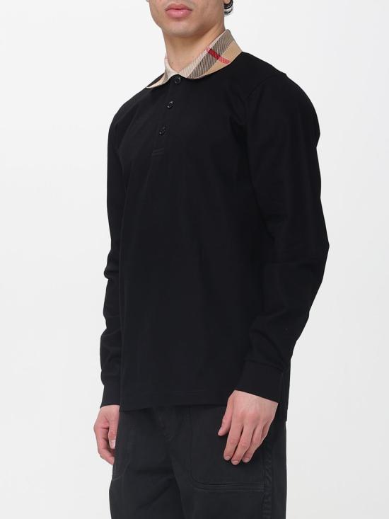 26SS 버버리 코튼 폴로셔츠 8098812 Black - BURBERRY