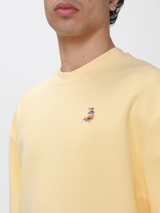 26SS 메종키츠네 드리밍 폭스 컴포트 스웨트셔츠 QM00301KM0341 0425 Yellow - MAISON KITSUNE