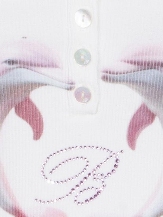 26SS 블루마린 반팔 티셔츠 2T121A N0103 White - BLUMARINE