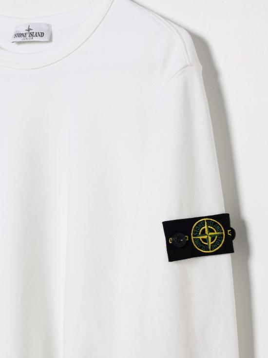 26SS [키즈] 스톤 아일랜드 풀오버 6100005S0040 V0001 White - STONE ISLAND