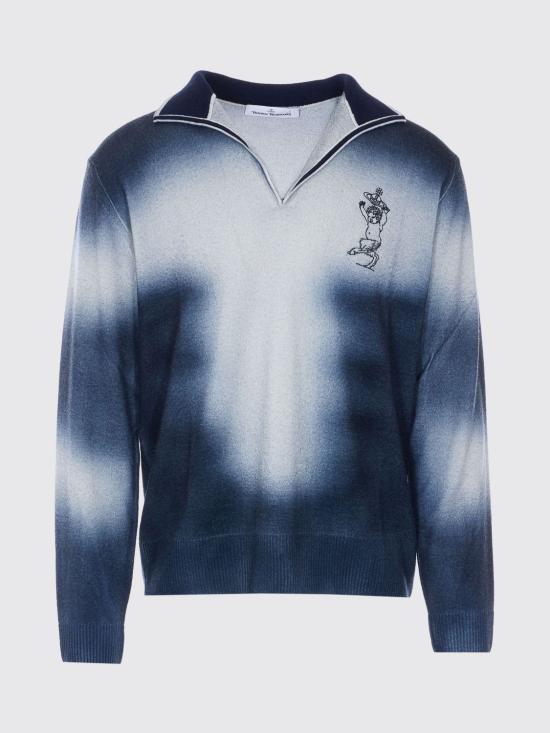 26SS 비비안웨스트우드 스웨터 2701002ZY004I K410 Blue - VIVIENNE WESTWOOD