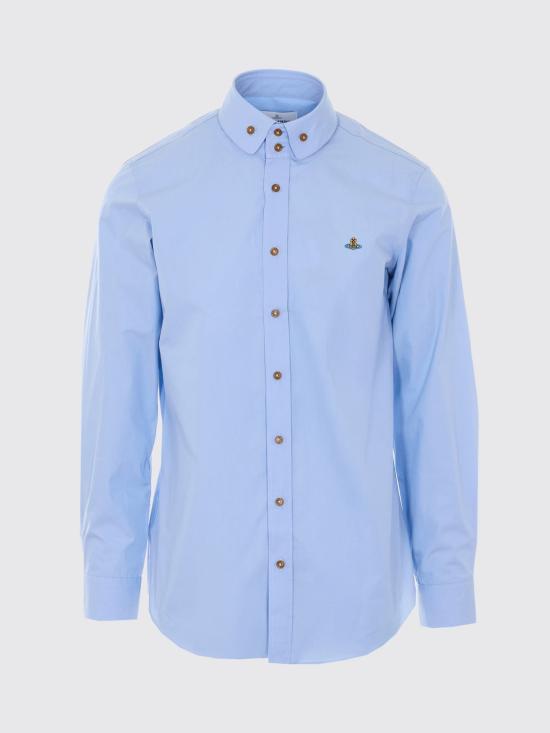 26SS 비비안웨스트우드 셔츠 24010005W009Q K403 Blue - VIVIENNE WESTWOOD
