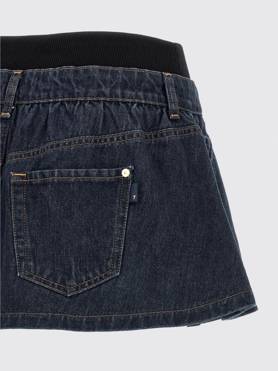 26SS 세븐포올맨카인드 숏 스커트 7U4S0E52 U71ZI Blue - 7 FOR ALL MANKIND