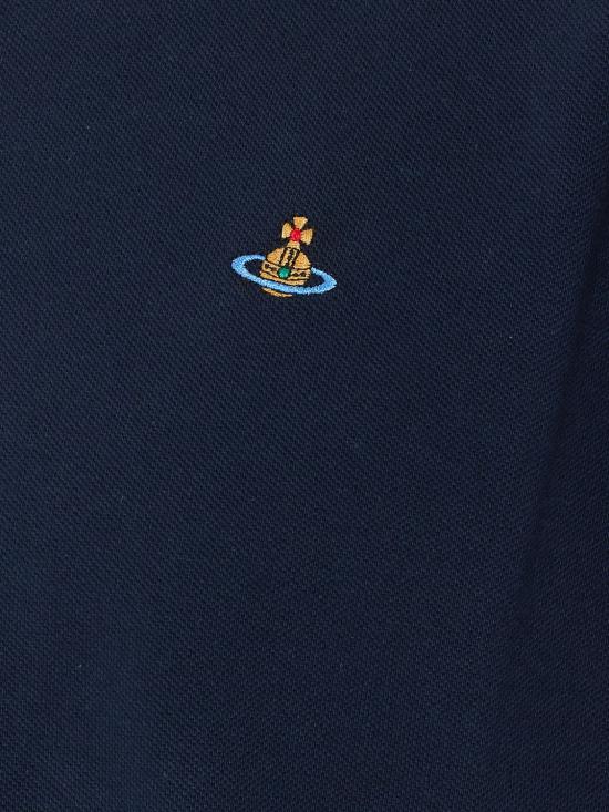 26SS 비비안웨스트우드 폴로 티셔츠 2H01000UJ00AU K410 Blue - VIVIENNE WESTWOOD
