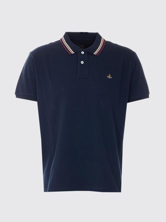 26SS 비비안웨스트우드 폴로 티셔츠 2H01000UJ00AU K410 Blue - VIVIENNE WESTWOOD