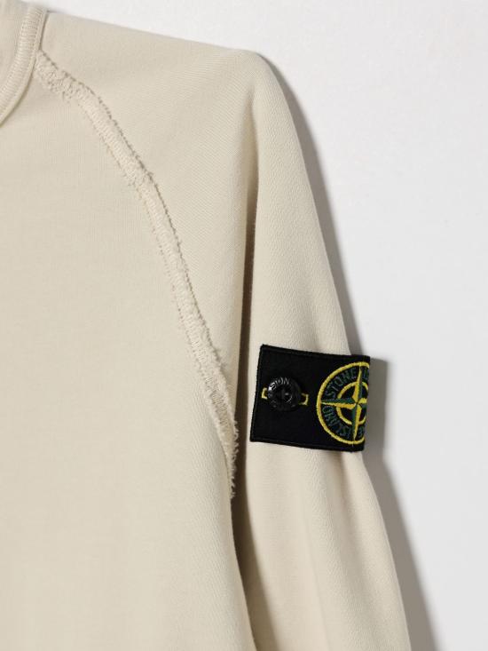 26SS [키즈] 스톤 아일랜드 풀오버 6100015S0040 V0097 Yellow Cream - STONE ISLAND