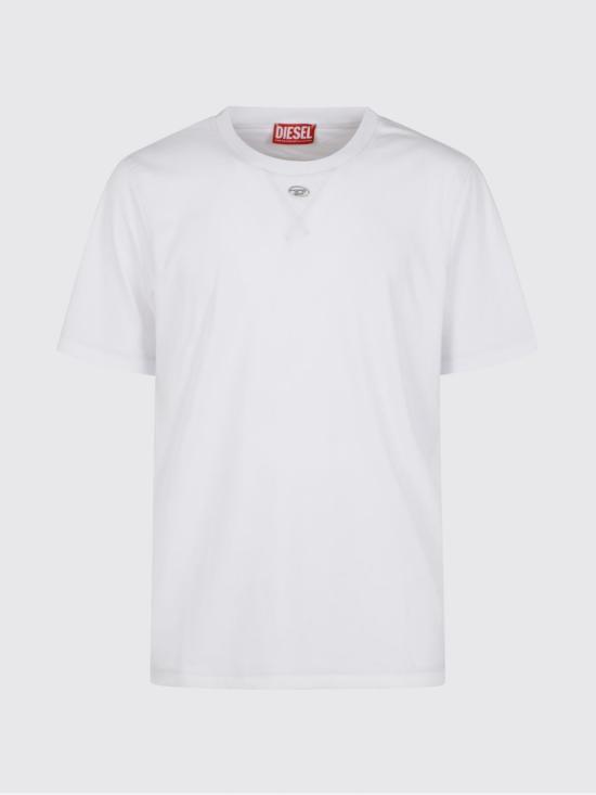 26SS 디젤 반팔 티셔츠 A199630AIJU 100 White - DIESEL