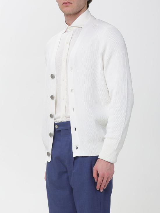 26SS 브루넬로 쿠치넬리 잉글리시 립 가디건 M29400116 CO312 Smoke Grey - BRUNELLO CUCINELLI