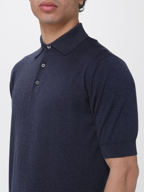 26SS 라르디니 폴로 티셔츠 CNLPMC65CN64020 840 Blue - LARDINI