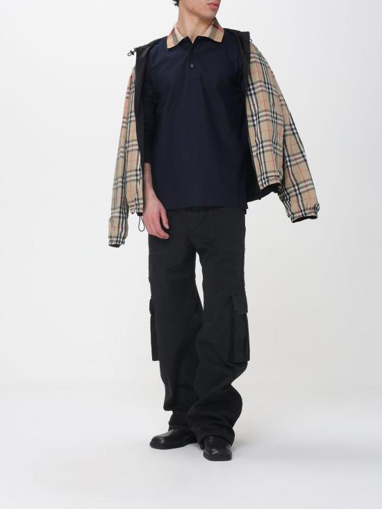 26SS 버버리 코튼 폴로셔츠 8098813 Blue - BURBERRY