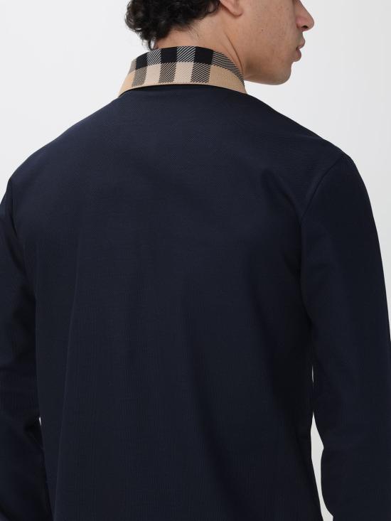 26SS 버버리 코튼 폴로셔츠 8098813 Blue - BURBERRY