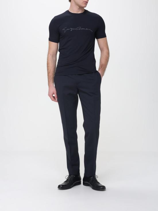 26SS 조르지오 아르마니 반팔 티셔츠 6GST56SJP4Z UBSG Blue - GIORGIO ARMANI