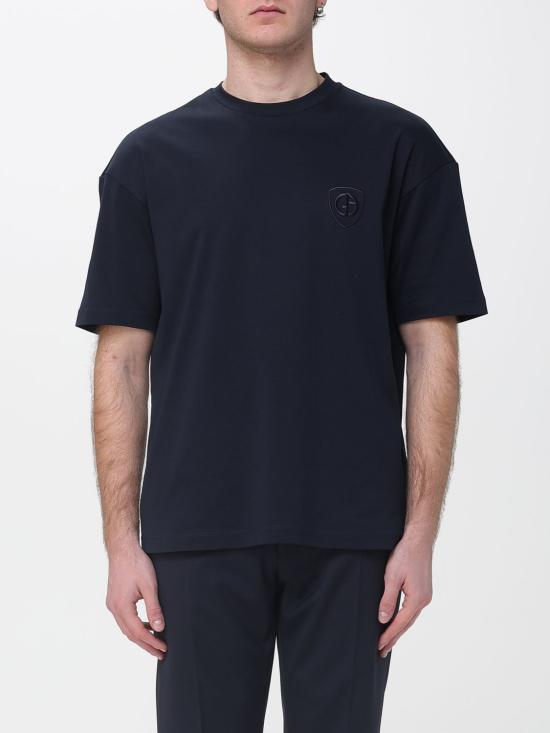 26SS 조르지오 아르마니 반팔 티셔츠 GM003351TE10333 U8139 Blue