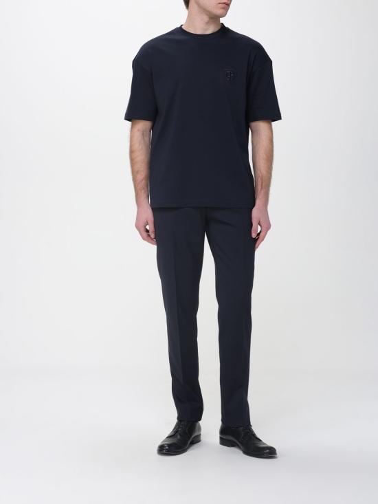 26SS 조르지오 아르마니 반팔 티셔츠 GM003351TE10333 U8139 Blue - GIORGIO ARMANI