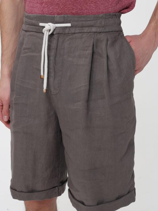 26SS 브루넬로 쿠치넬리 숏팬츠 M243DU0020 C6046 Brown - BRUNELLO CUCINELLI