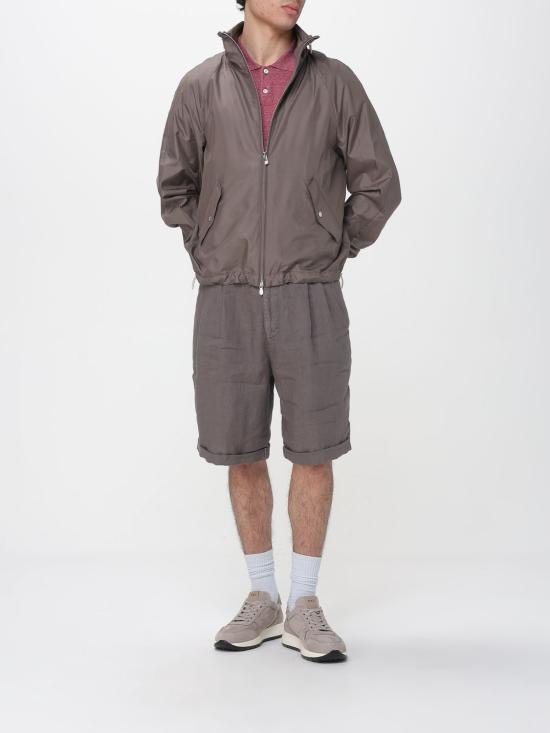 26SS 브루넬로 쿠치넬리 숏팬츠 M243DU0020 C6046 Brown - BRUNELLO CUCINELLI