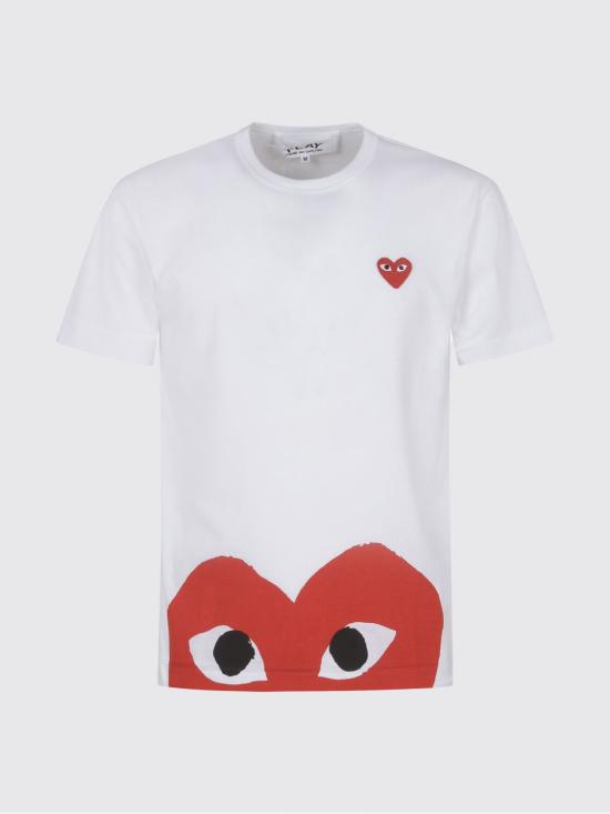 26SS 꼼데가르송 반팔 티셔츠 T034051 1 White - COMME DES GARCONS