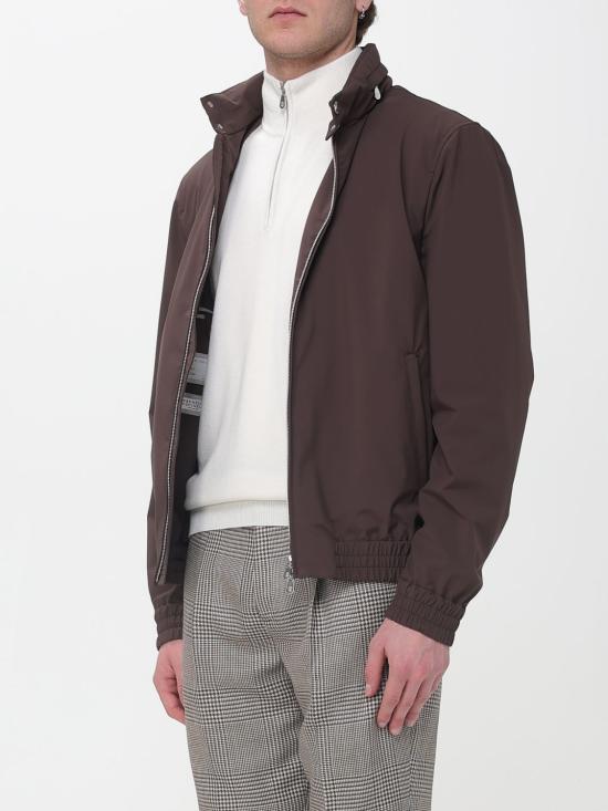 26SS 브루넬로 쿠치넬리 폴딩 후드 본디드 나일론 블루종 MZ4266525 C1792 Brown - BRUNELLO CUCINELLI