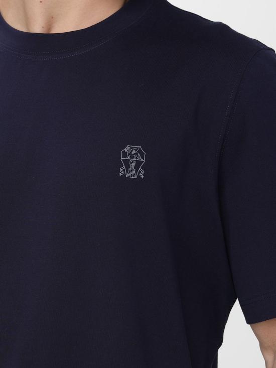 26SS 브루넬로 쿠치넬리 반팔 티셔츠 M0B138440 CK781 Blue - BRUNELLO CUCINELLI