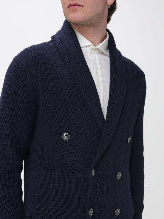 26SS 브루넬로 쿠치넬리 메탈 버튼 가디건 M2873346 C2425 Navy - BRUNELLO CUCINELLI