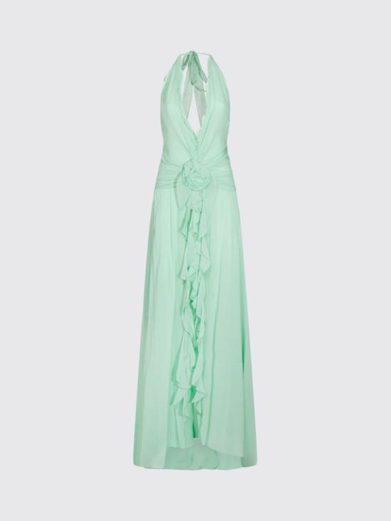 26SS 블루마린 롱 원피스 2A803A N0477 Green - BLUMARINE