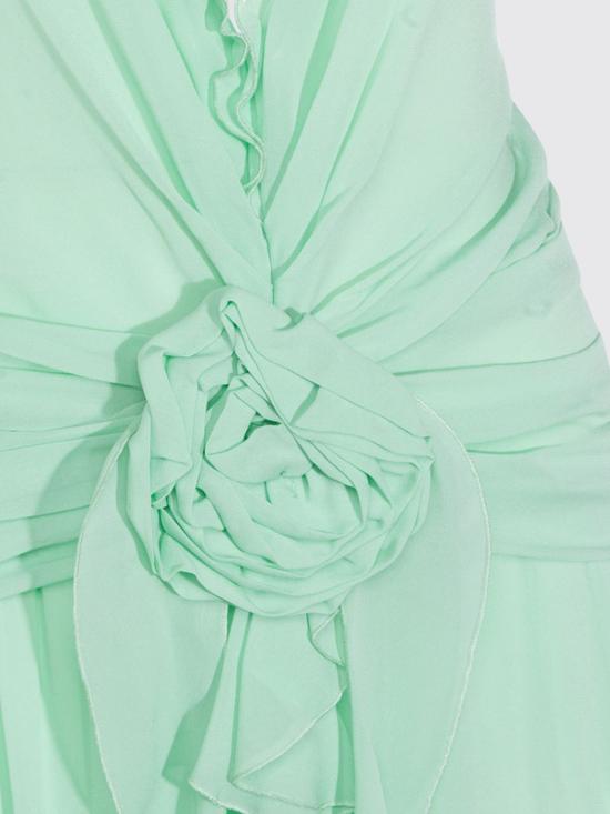 26SS 블루마린 롱 원피스 2A803A N0477 Green - BLUMARINE