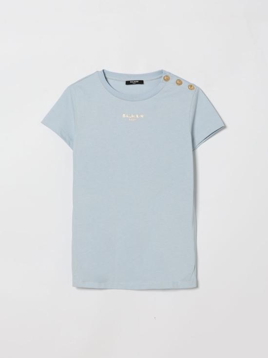 26SS [키즈] 발망 티셔츠 BY8A01Z3672 685OR Gnawed Blue