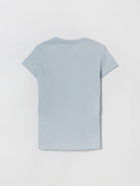 26SS [키즈] 발망 티셔츠 BY8A01Z3672 685OR Gnawed Blue - BALMAIN