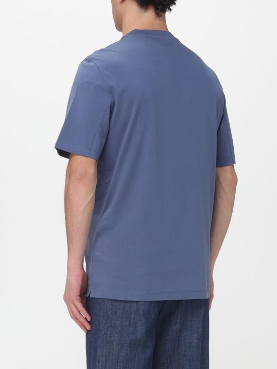 26SS 브루넬로 쿠치넬리 반팔 티셔츠 M0B138440 COM53 Denim - BRUNELLO CUCINELLI