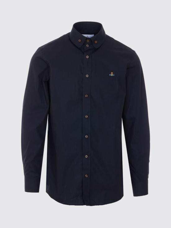 26SS 비비안웨스트우드 긴팔 셔츠 24010005W009Q N401 Black - VIVIENNE WESTWOOD